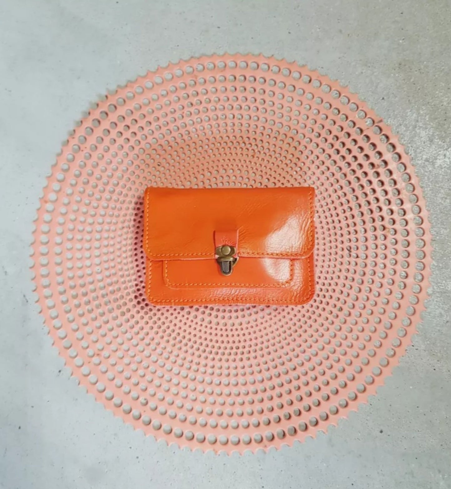 TICTUC | portemonnee oranje leer