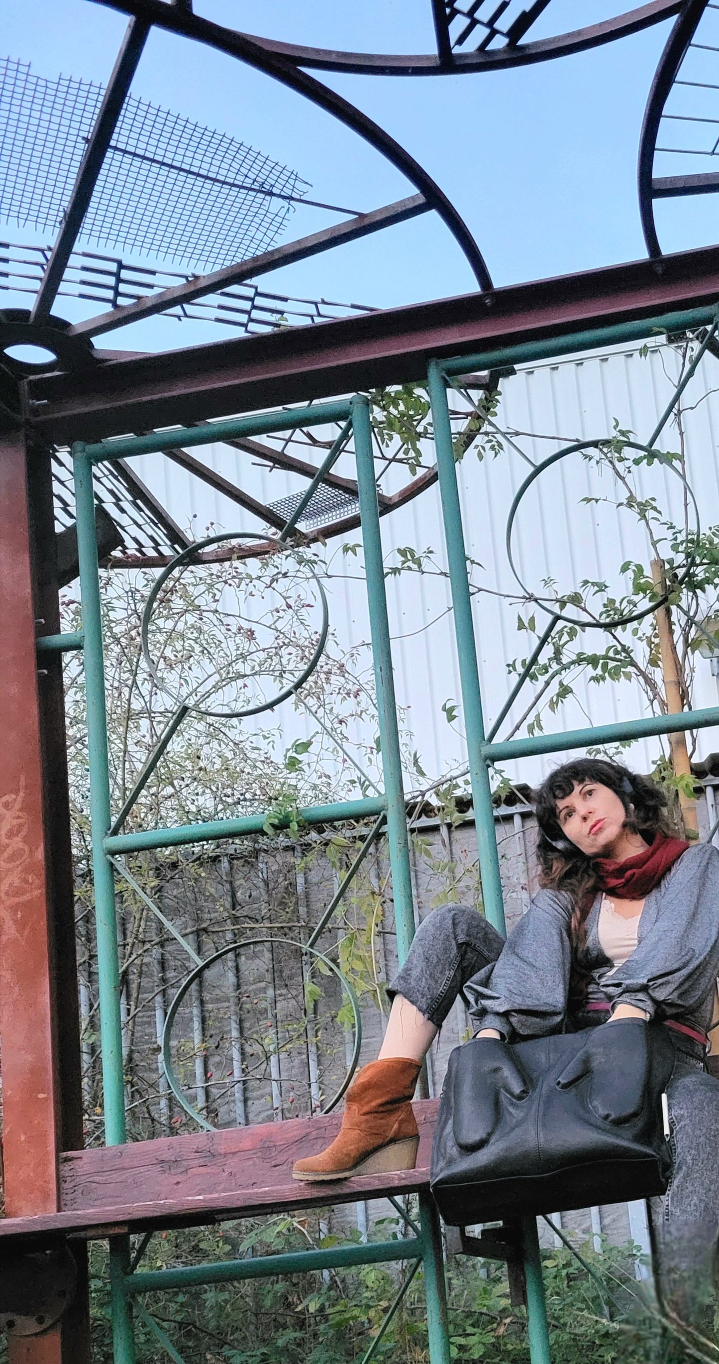 ADMIT schoudertas bruin leer