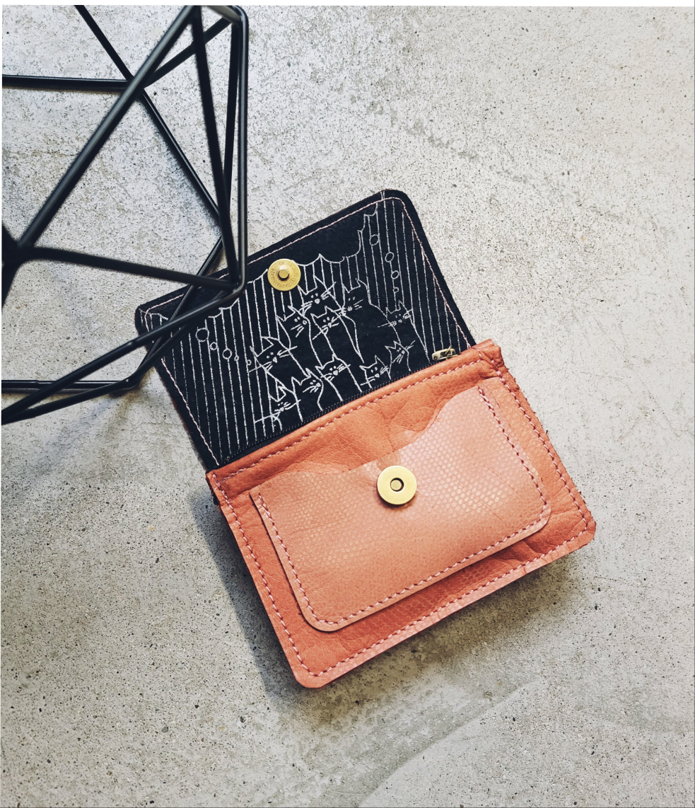 GATHERING | portemonnee roze leer