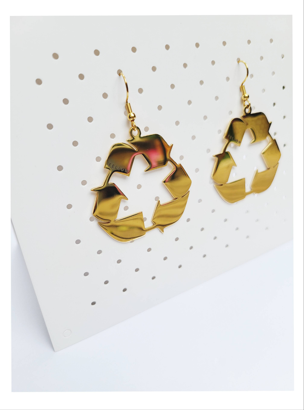 Recycle oorbellen goudkl