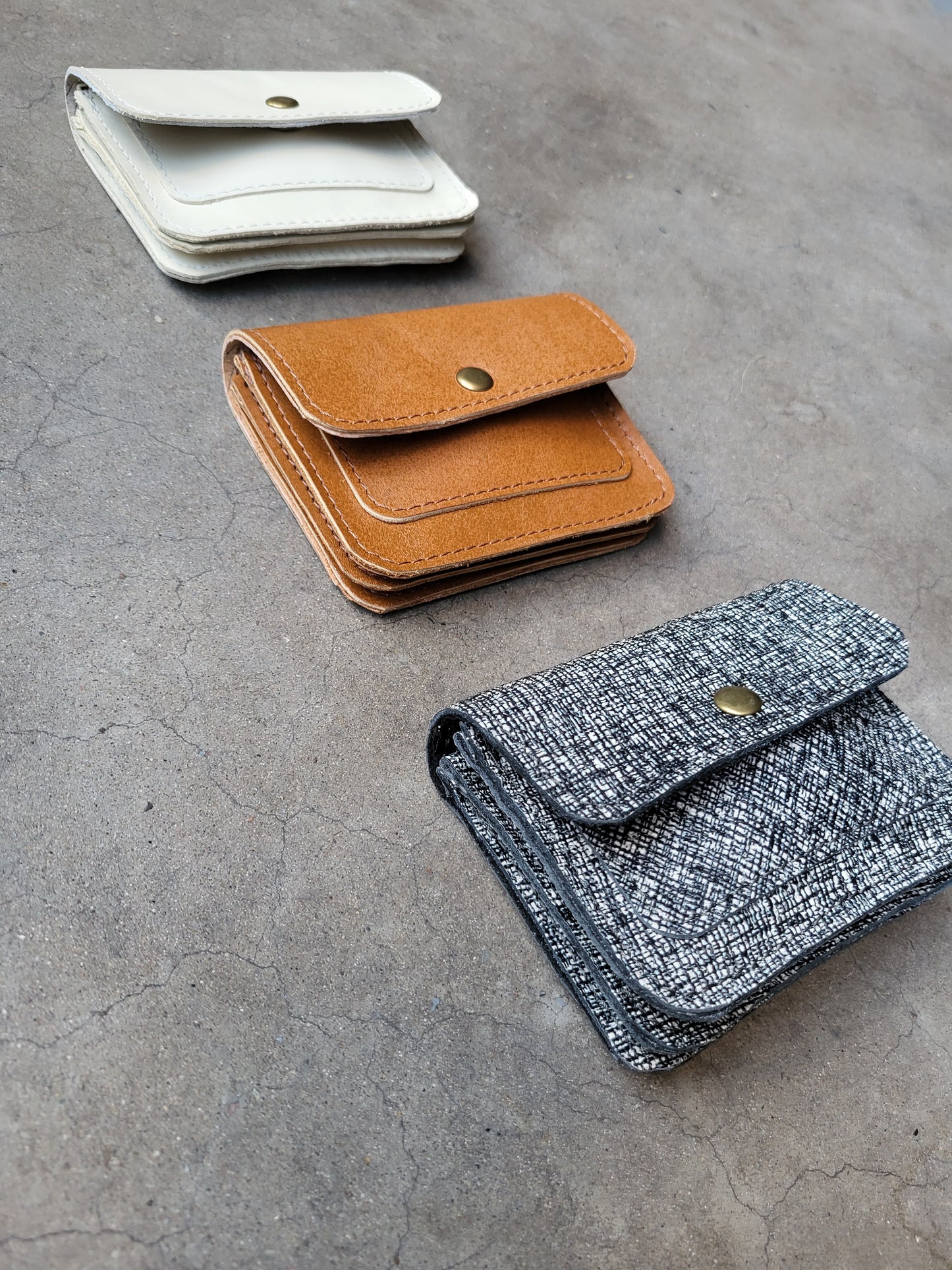 GATHERING | portemonnee wit leer