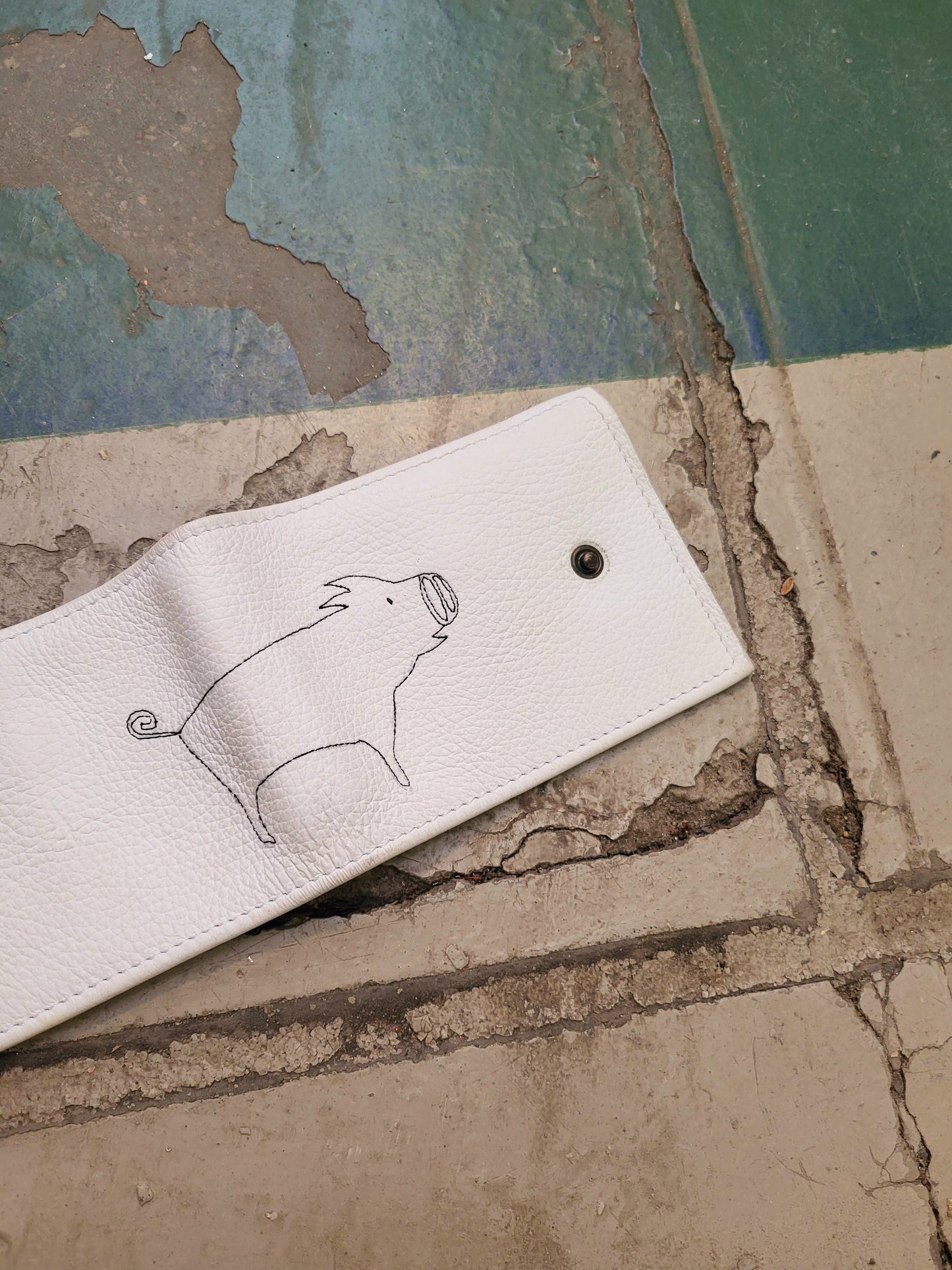 Wallet HERMAN wit leer billfold