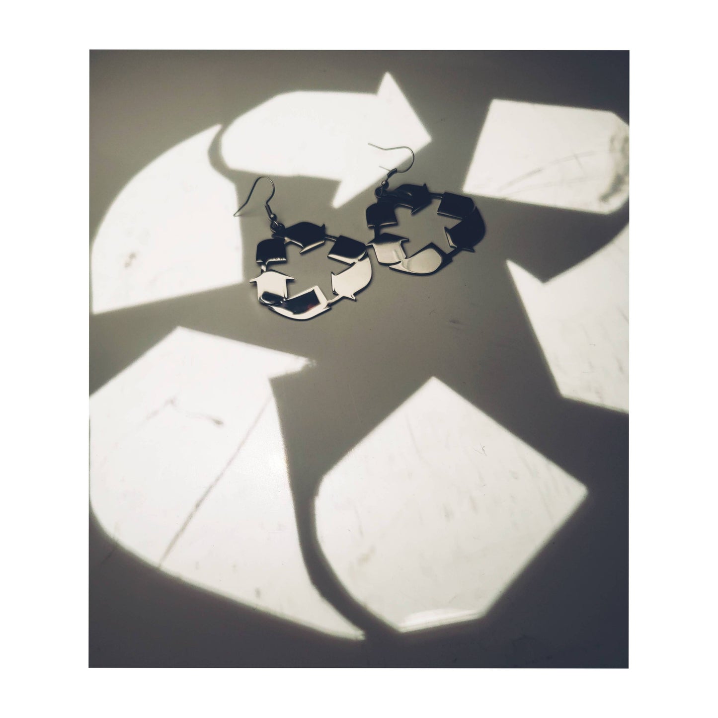 Recycle oorbellen zilverkl