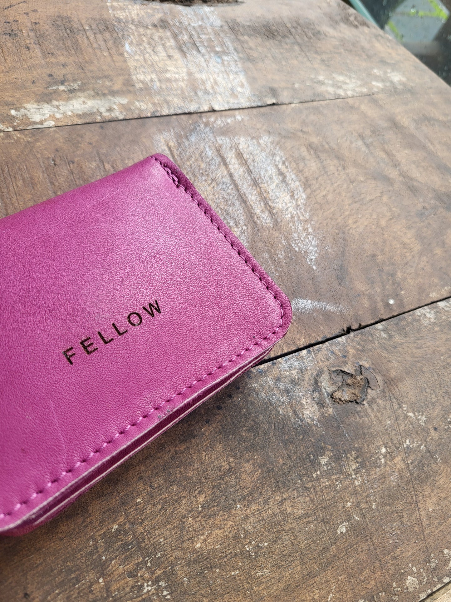 GATHERING | portemonnee roze leer