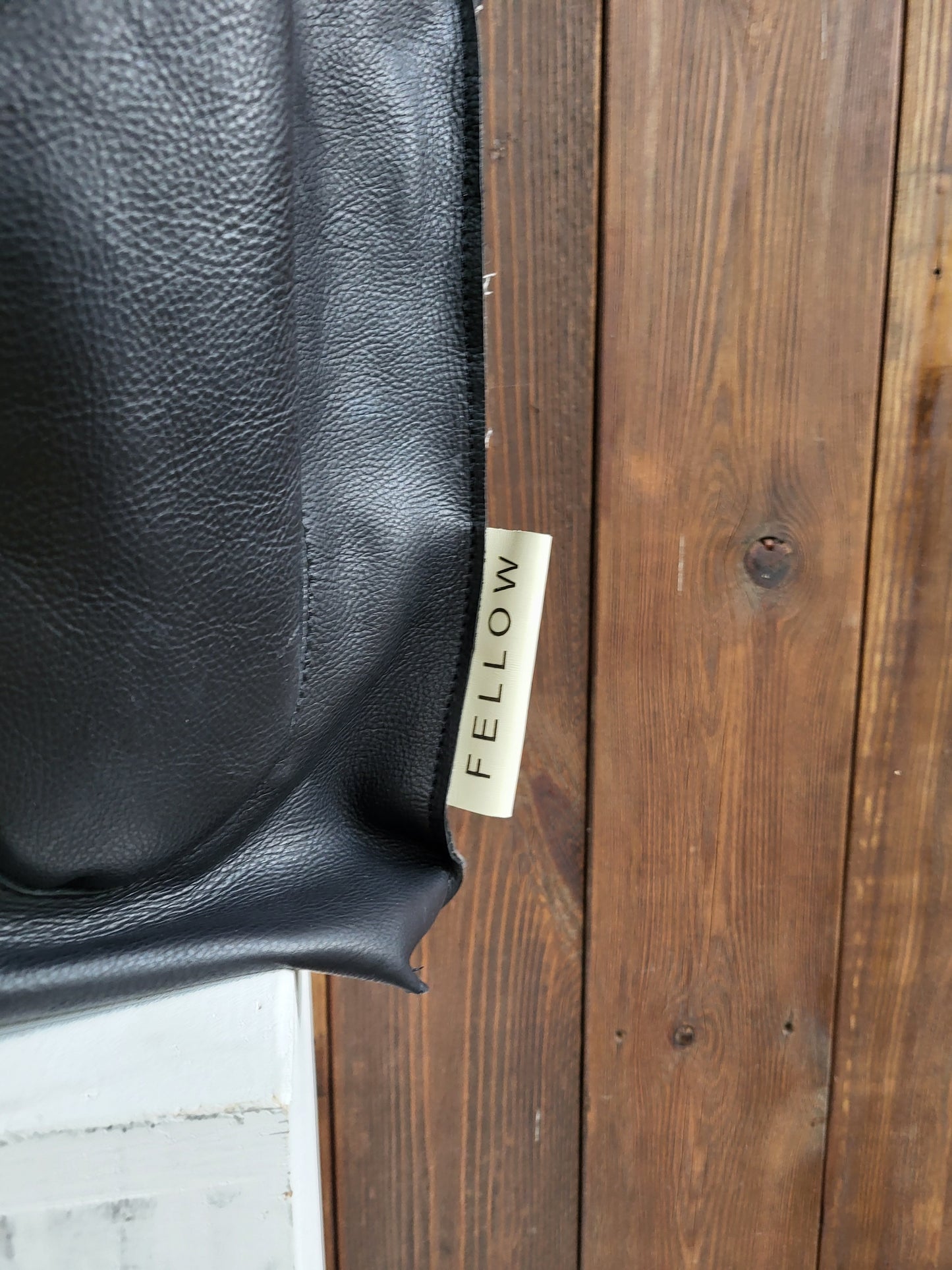 ADMIT schoudertas zwart leer