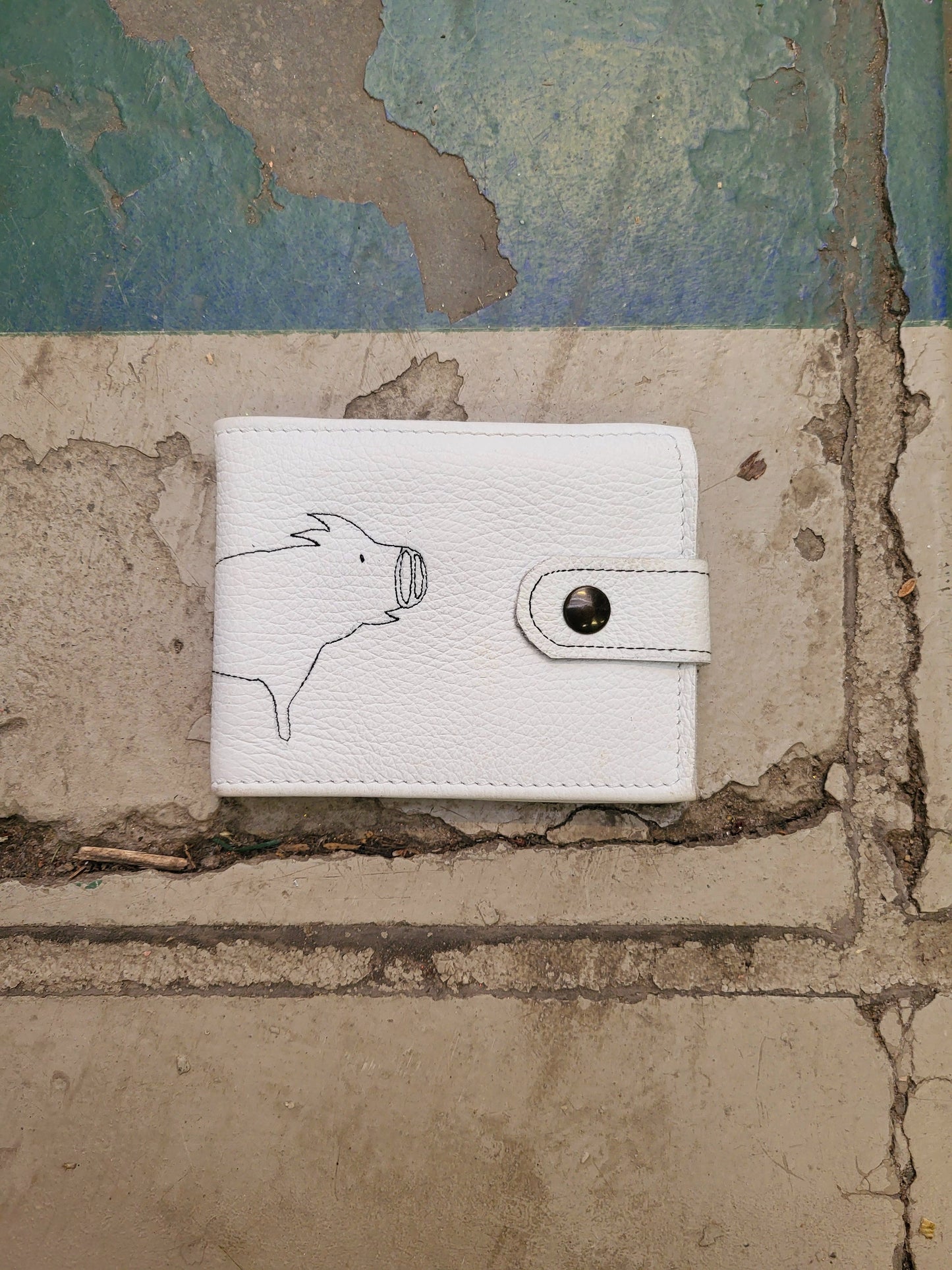 Wallet HERMAN wit leer billfold