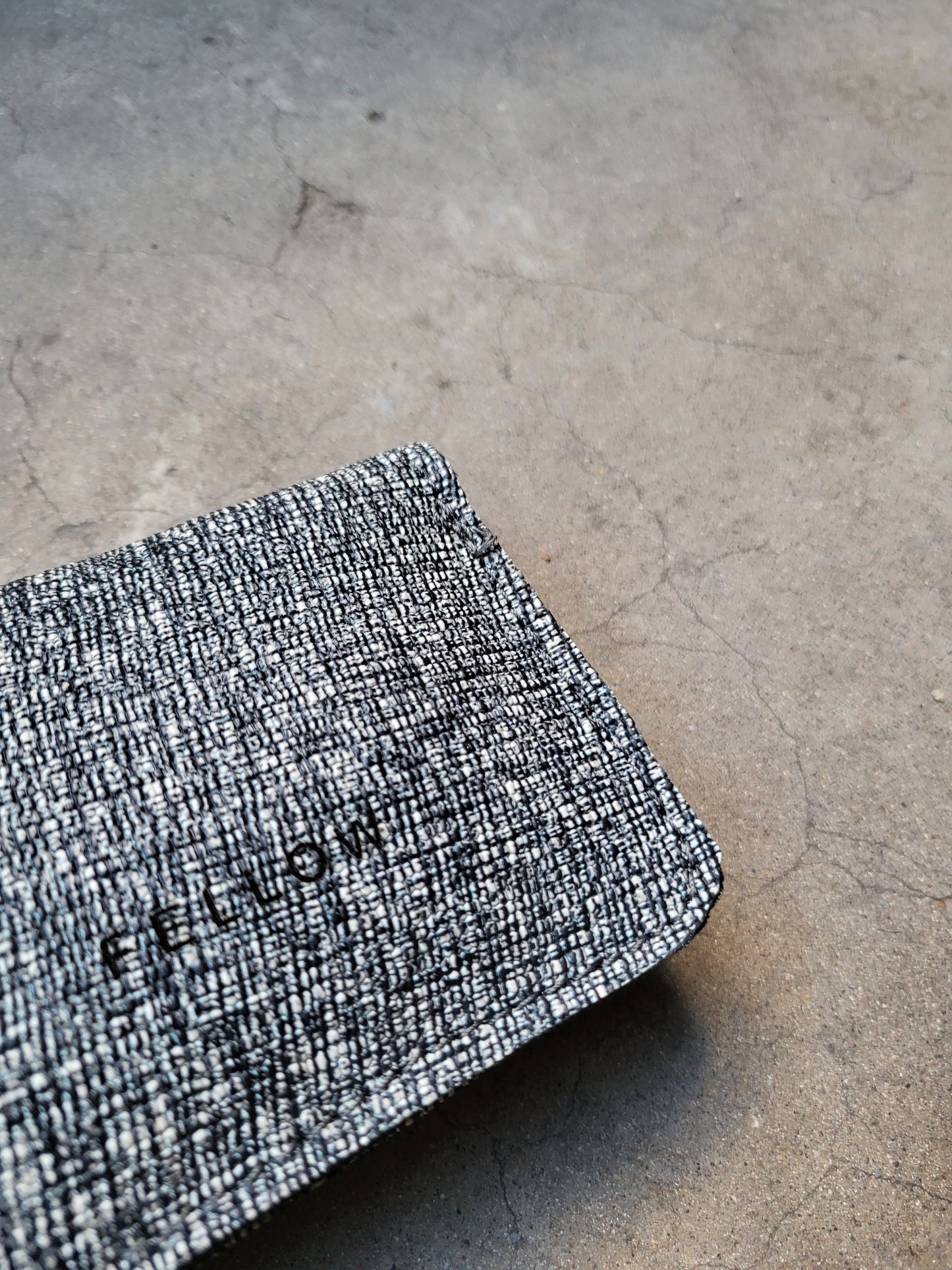 GATHERING | portemonnee zwart wit melee leer