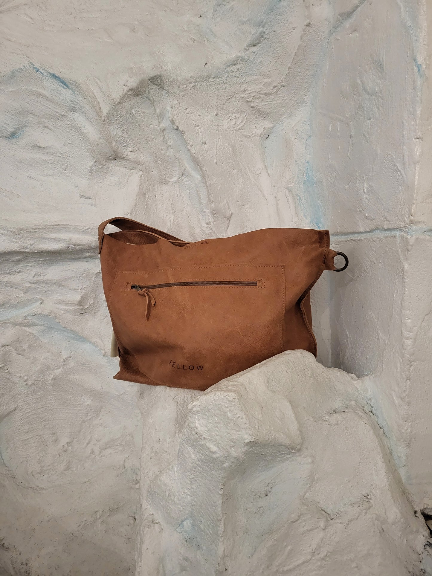 ADMIT schoudertas bruin leer