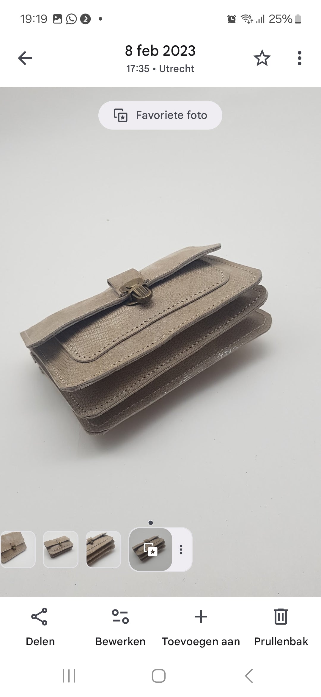 TICTUC | portemonnee beige leer