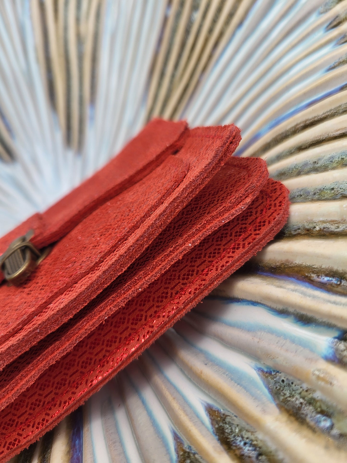 TICTUC | portemonnee rood leer