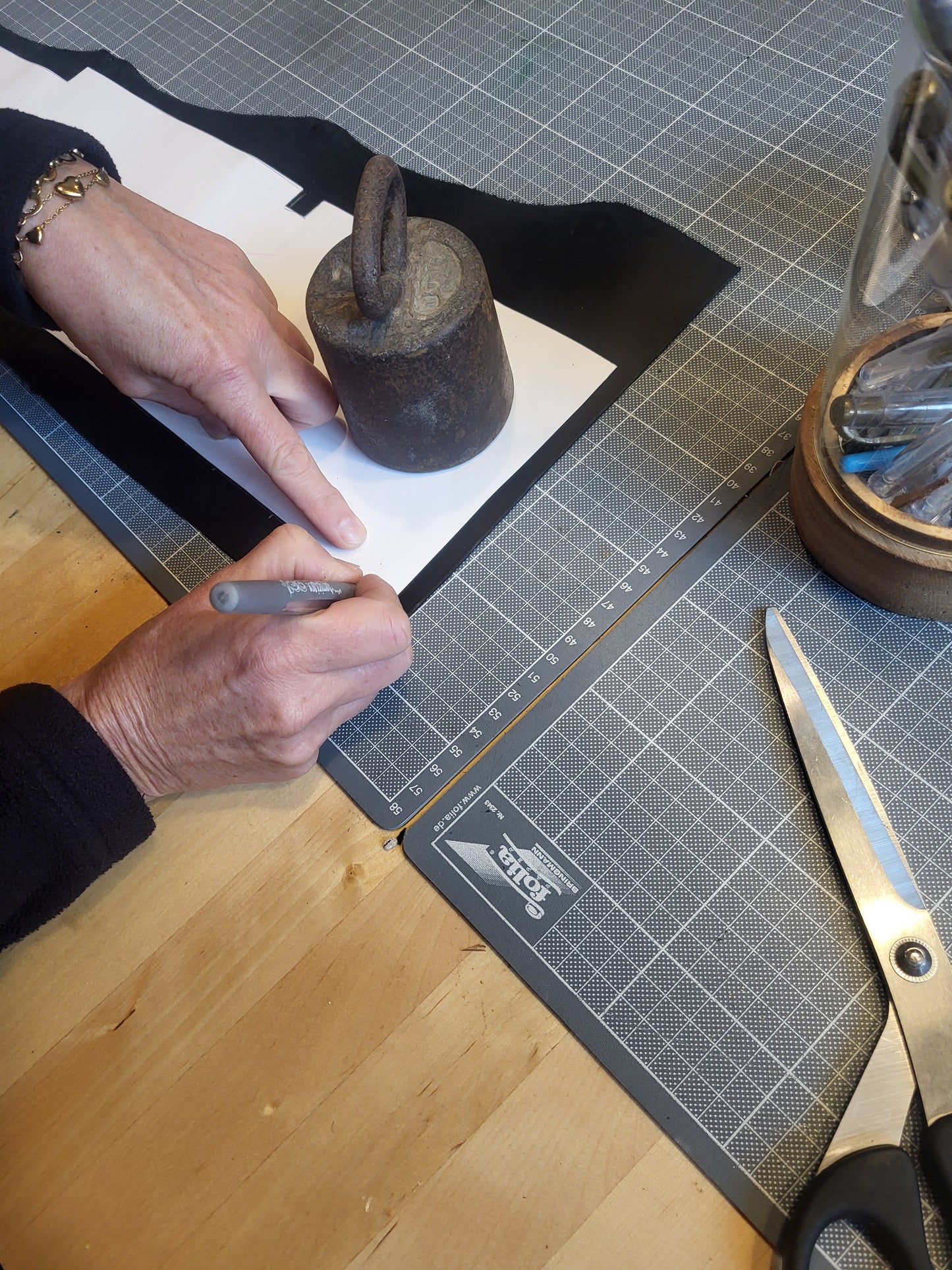 Workshop telefoontasje leer