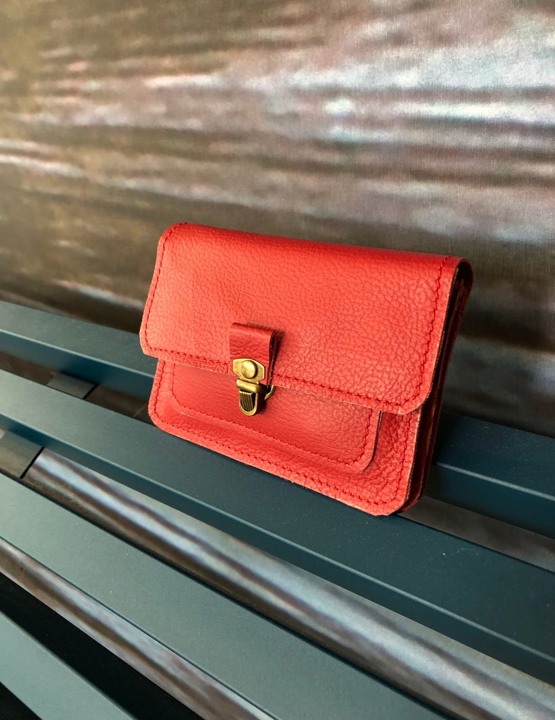 TICTUC | portemonnee rood leer