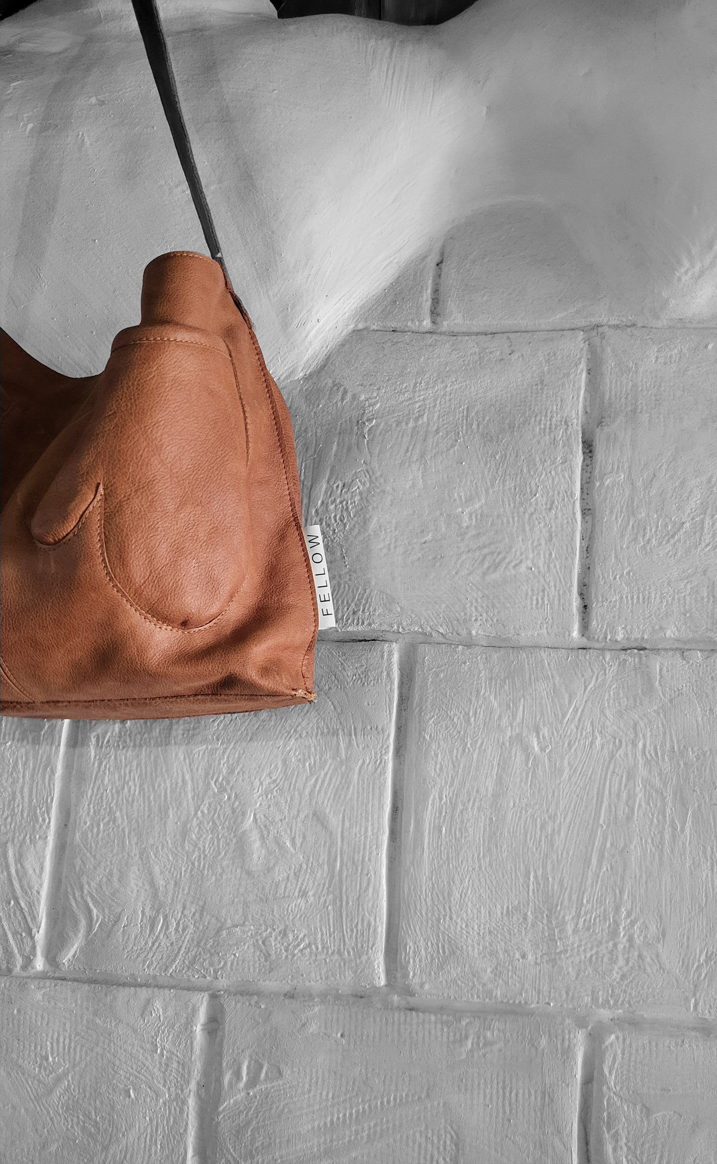 ADMIT schoudertas bruin leer