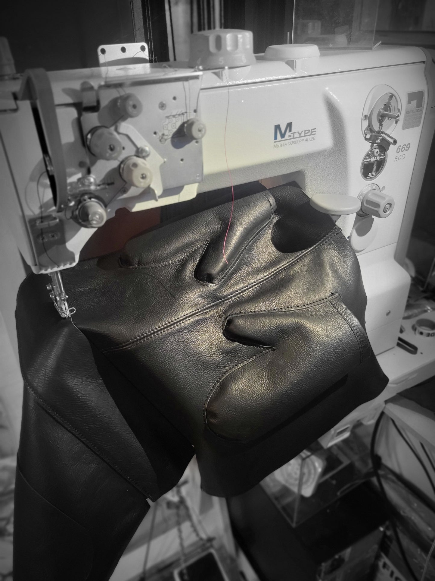 ADMIT schoudertas bruin leer