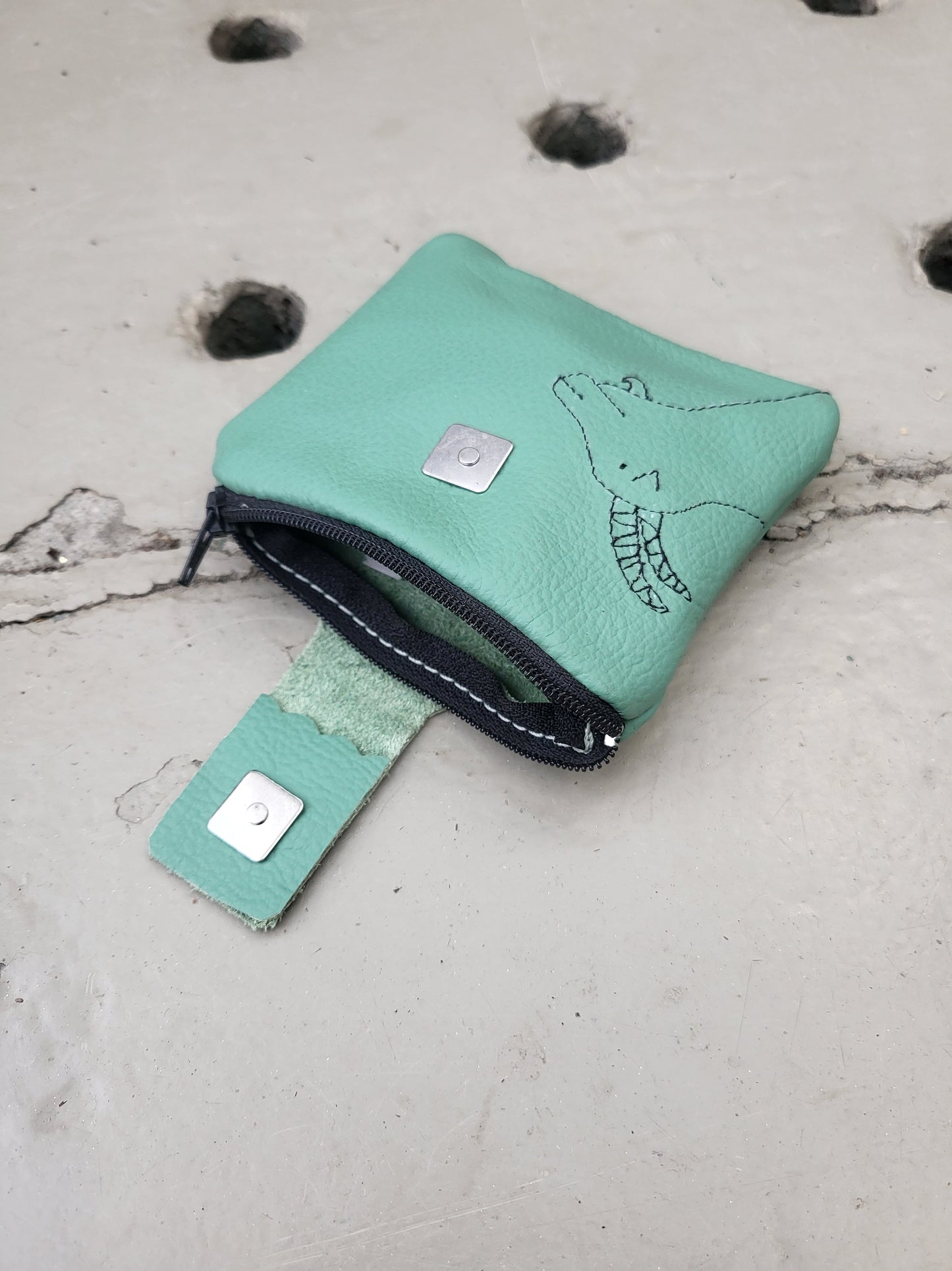 Wallet GEORGE mint leer