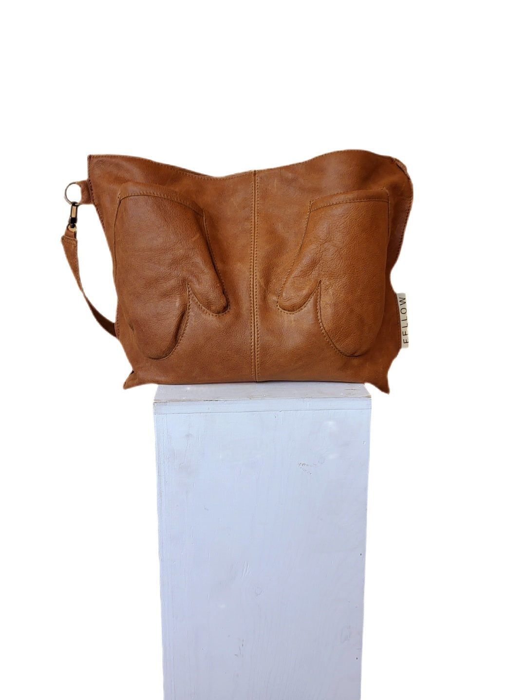 ADMIT schoudertas bruin leer