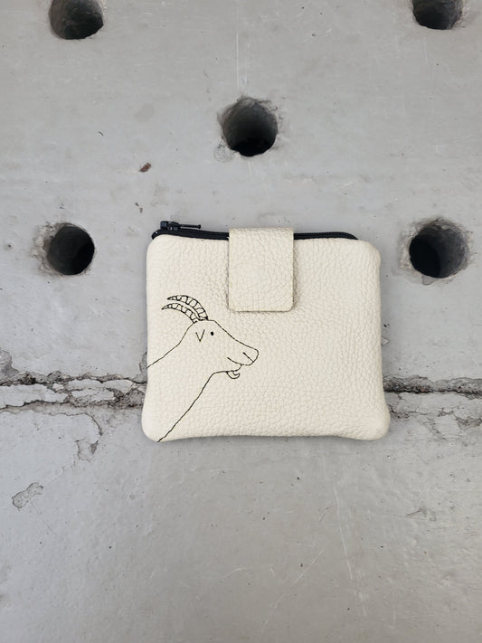 Wallet GEORGE wit leer