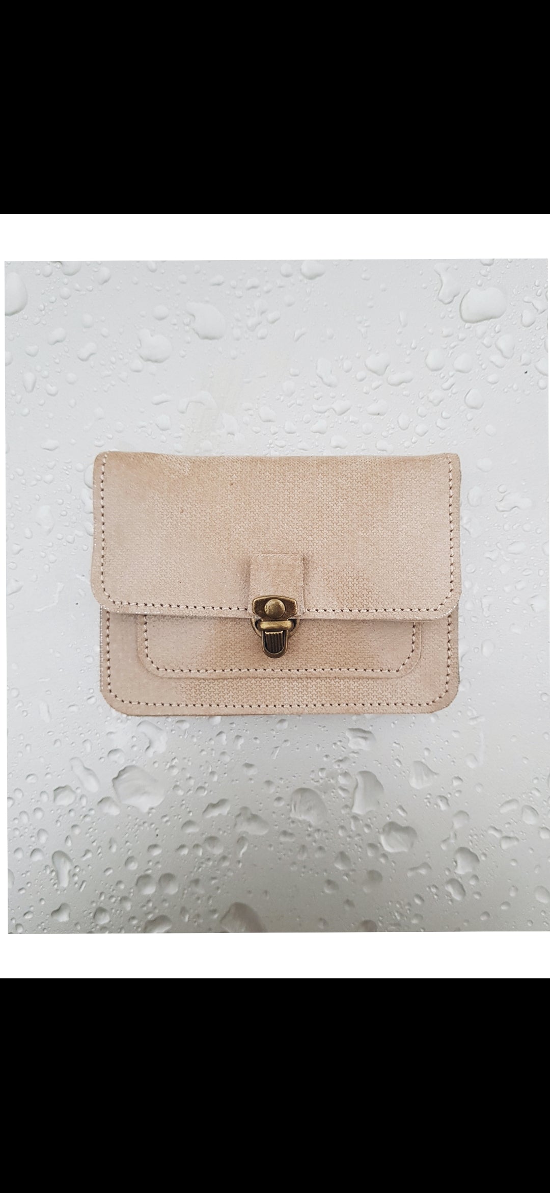 TICTUC | portemonnee beige leer